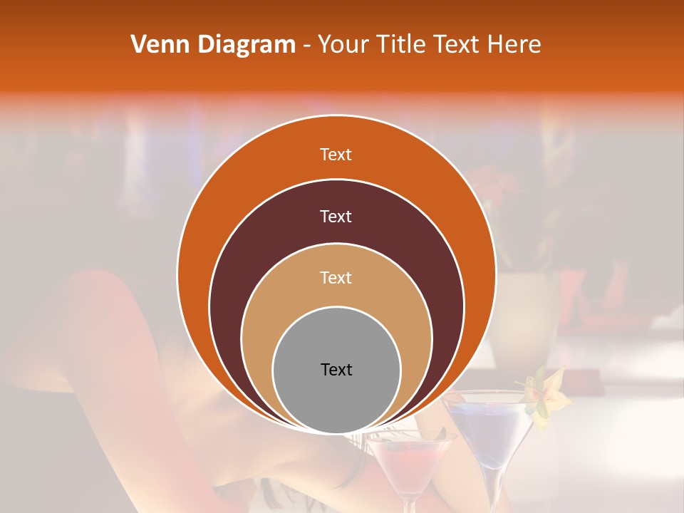 Glass Discotheque Beverage PowerPoint Template