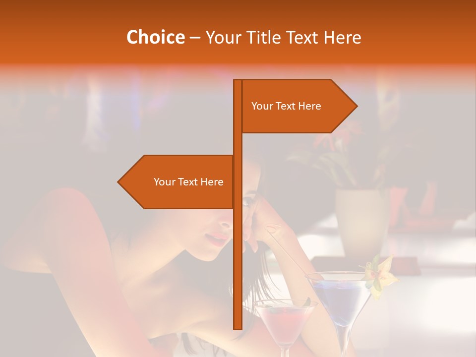 Glass Discotheque Beverage PowerPoint Template