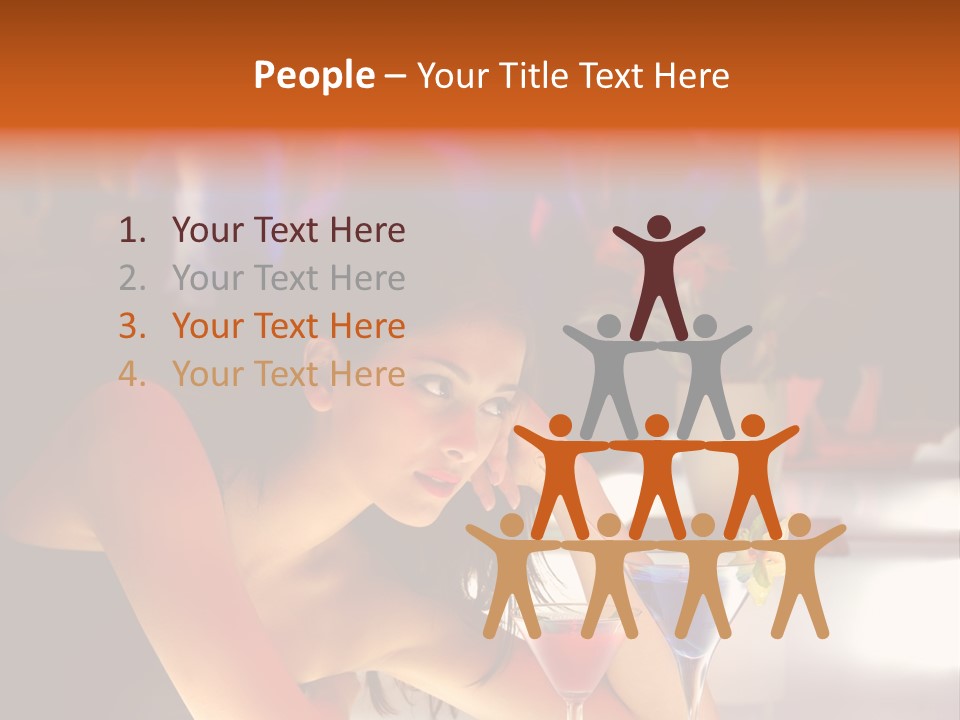 Glass Discotheque Beverage PowerPoint Template