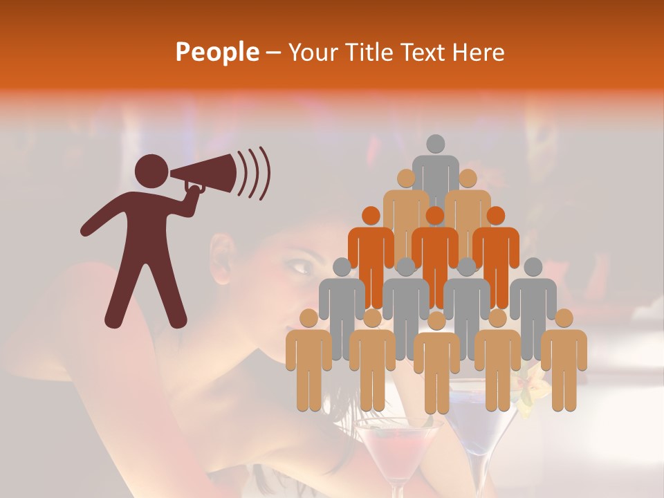 Glass Discotheque Beverage PowerPoint Template