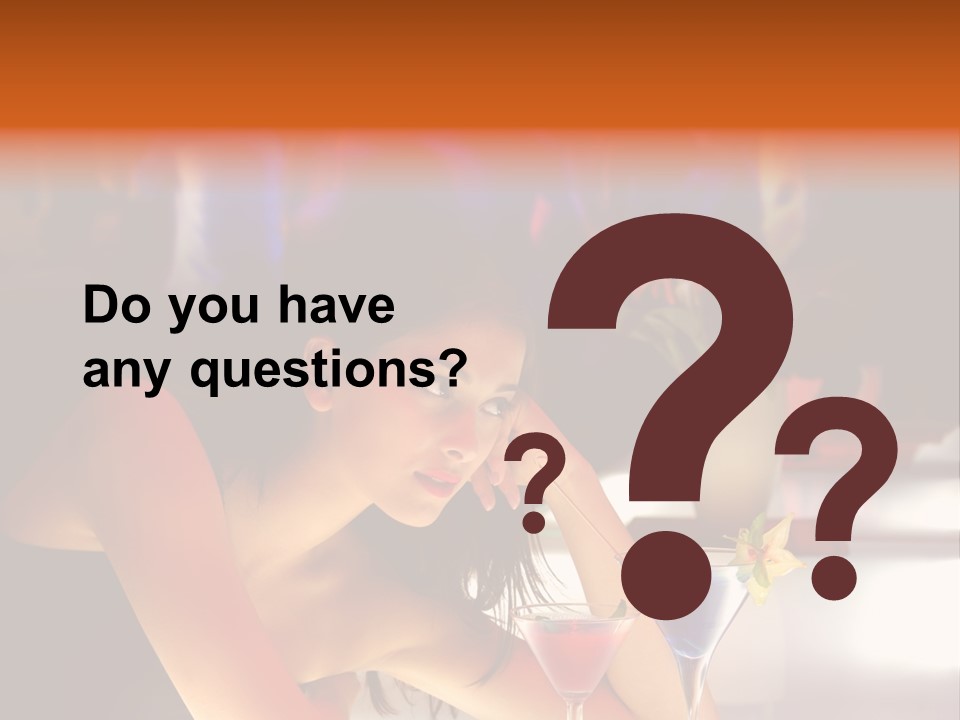 Glass Discotheque Beverage PowerPoint Template