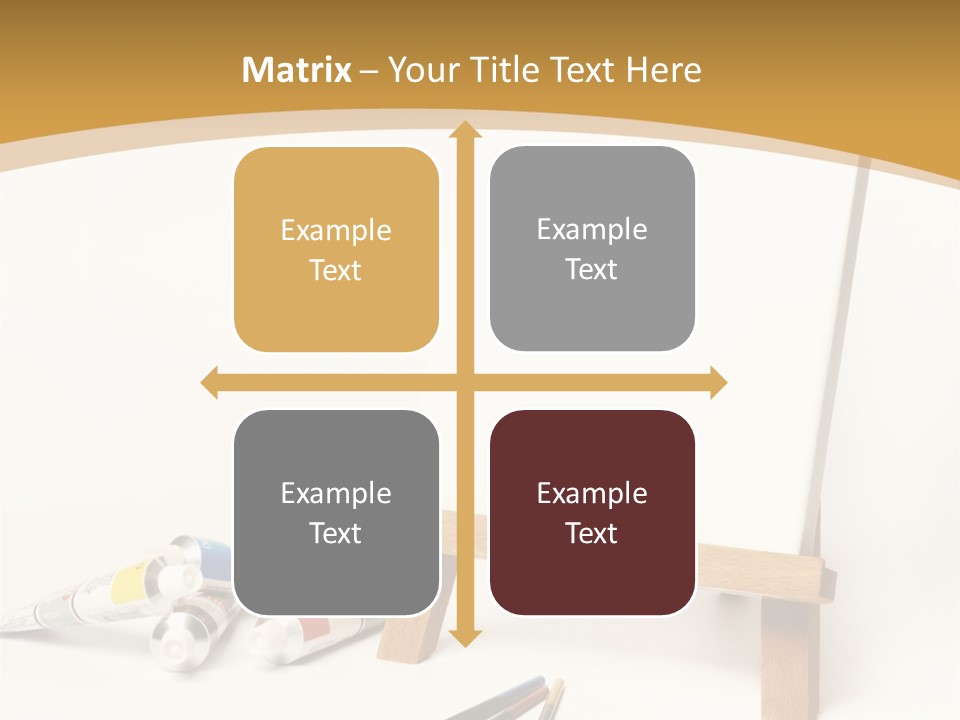 Painting Easel Academy PowerPoint Template