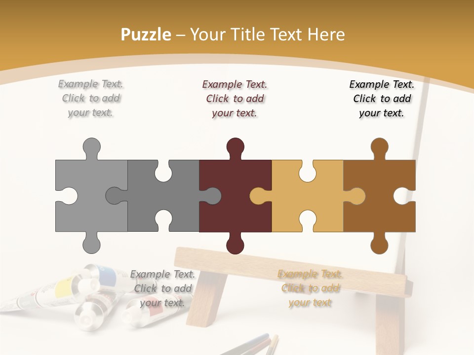Painting Easel Academy PowerPoint Template