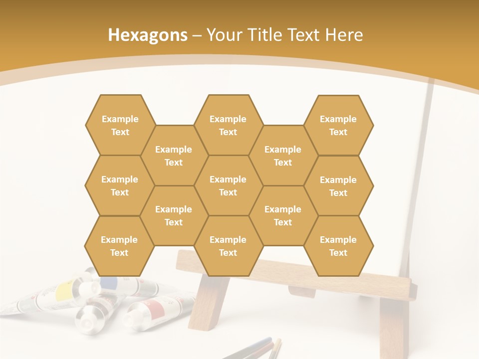 Painting Easel Academy PowerPoint Template