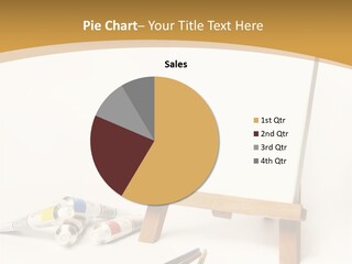 Painting Easel Academy PowerPoint Template