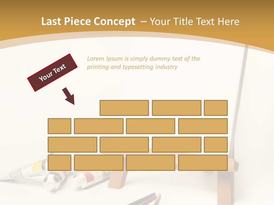 Painting Easel Academy PowerPoint Template