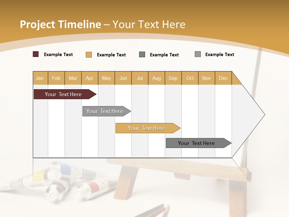 Painting Easel Academy PowerPoint Template