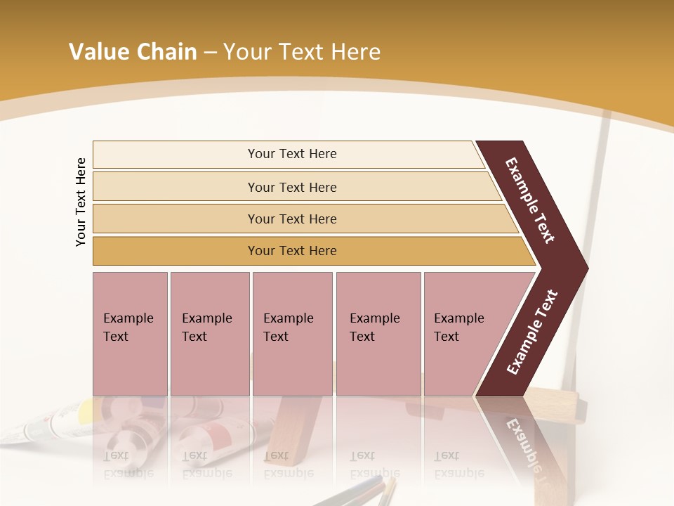 Painting Easel Academy PowerPoint Template