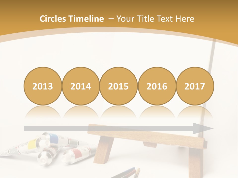 Painting Easel Academy PowerPoint Template