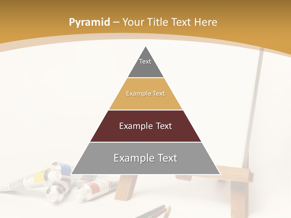 Painting Easel Academy PowerPoint Template