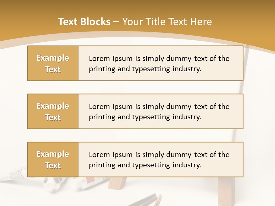 Painting Easel Academy PowerPoint Template