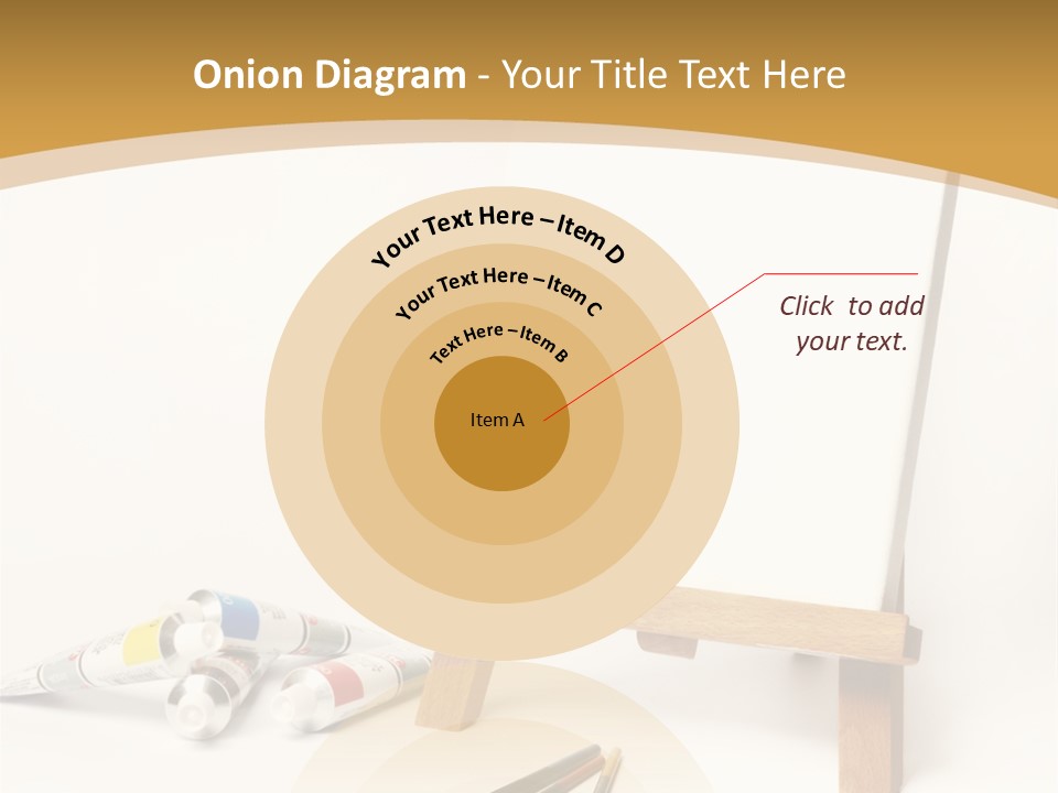 Painting Easel Academy PowerPoint Template