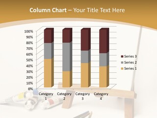 Painting Easel Academy PowerPoint Template