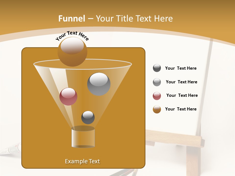 Painting Easel Academy PowerPoint Template
