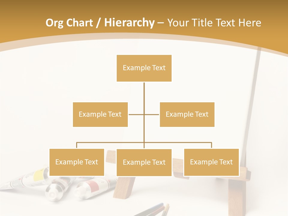Painting Easel Academy PowerPoint Template