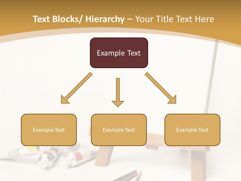 Painting Easel Academy PowerPoint Template