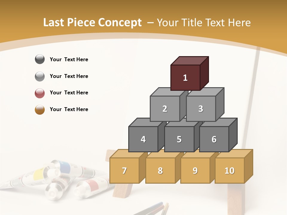 Painting Easel Academy PowerPoint Template