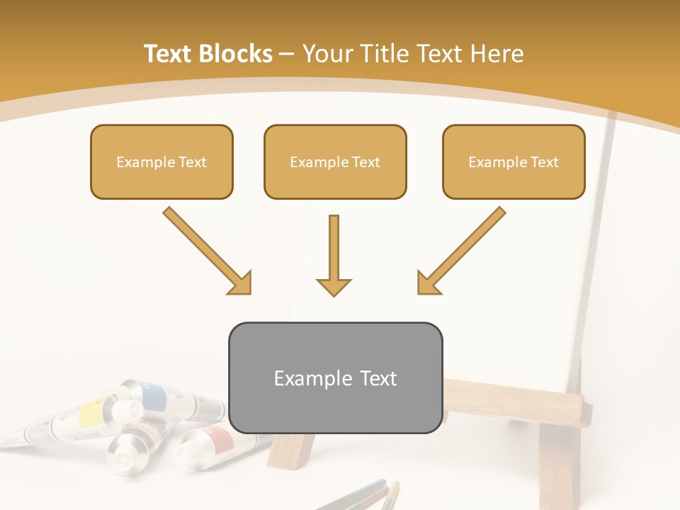 Painting Easel Academy PowerPoint Template