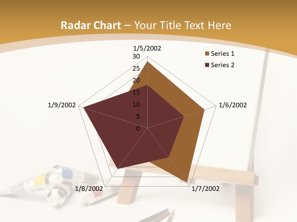 Painting Easel Academy PowerPoint Template