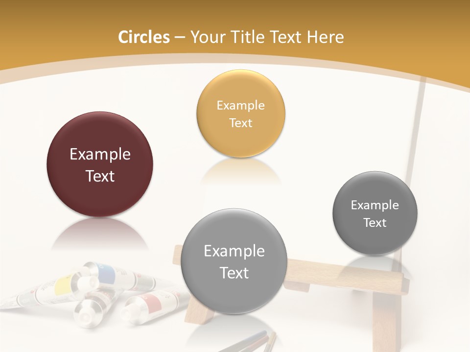 Painting Easel Academy PowerPoint Template