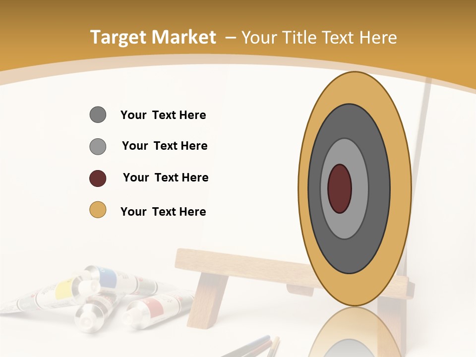 Painting Easel Academy PowerPoint Template