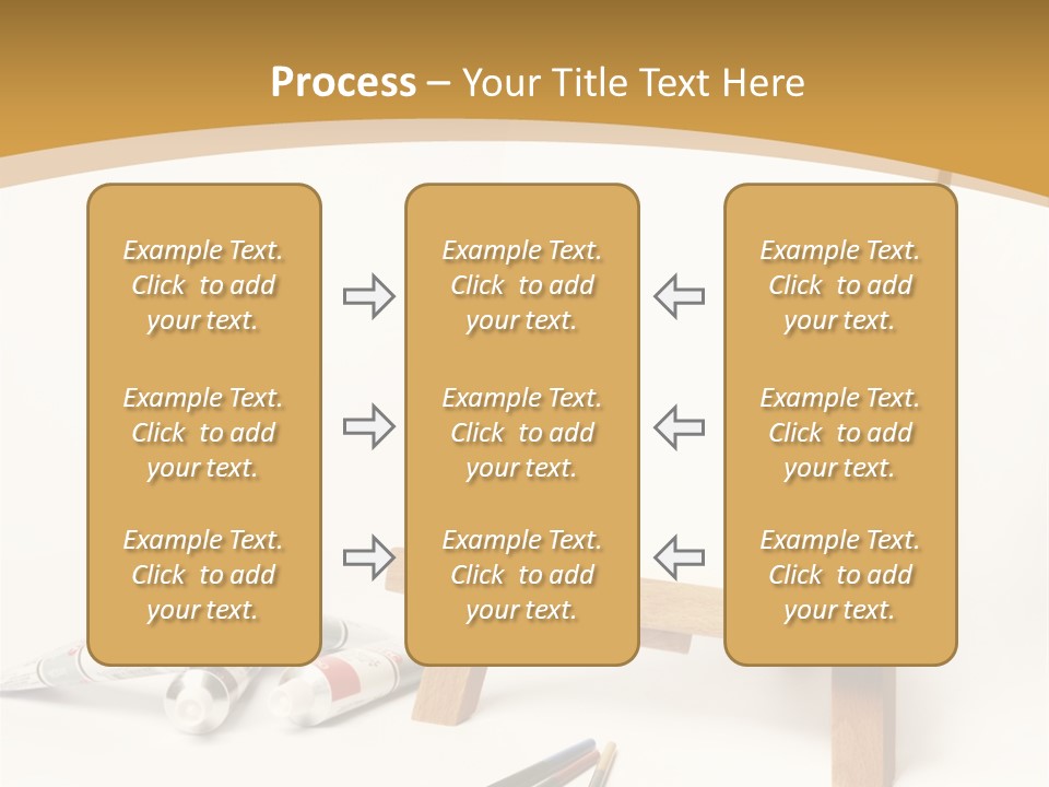 Painting Easel Academy PowerPoint Template