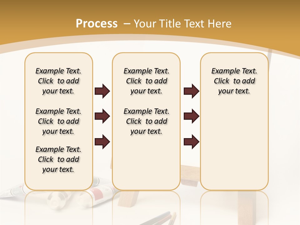 Painting Easel Academy PowerPoint Template