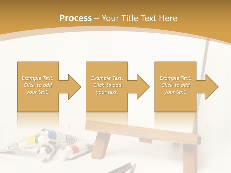 Painting Easel Academy PowerPoint Template