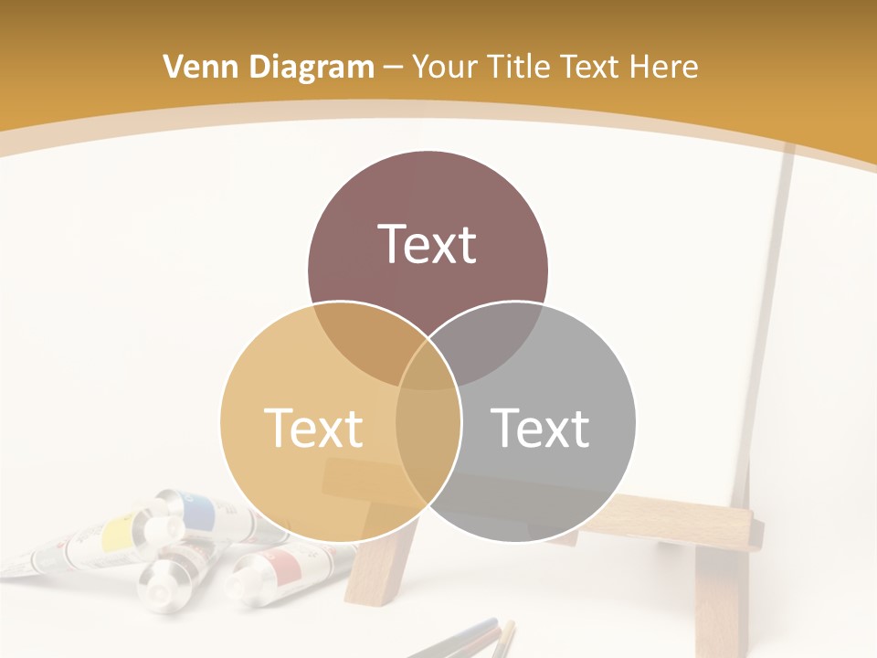 Painting Easel Academy PowerPoint Template