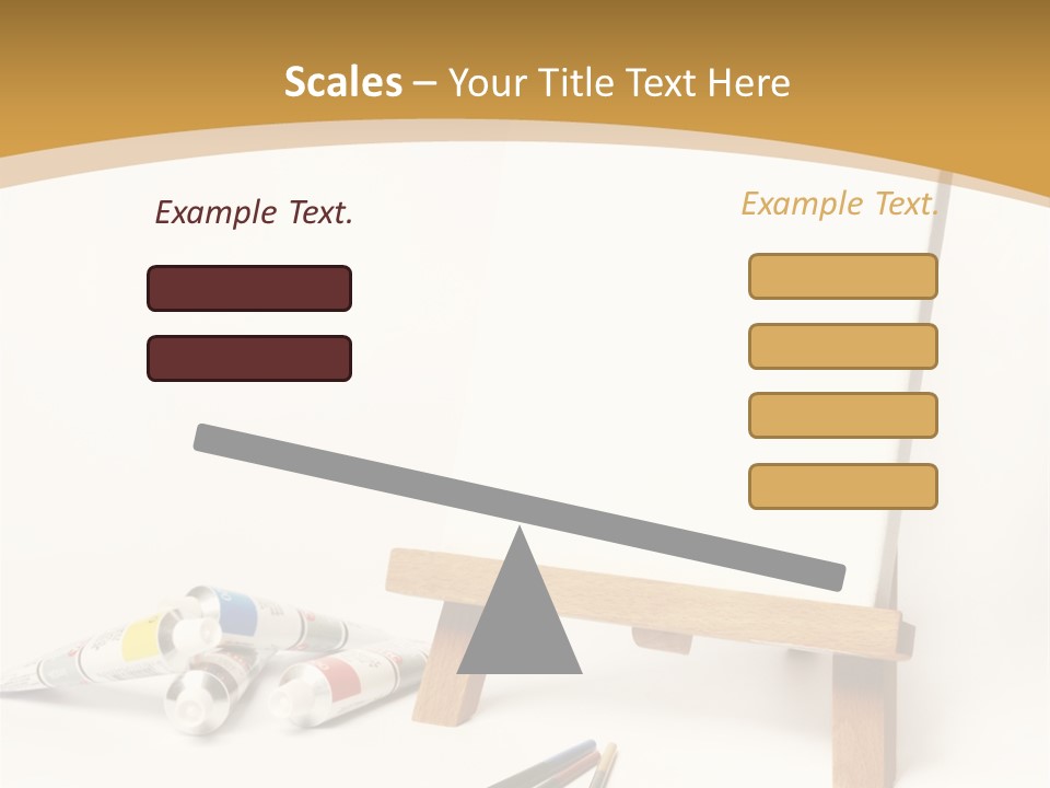 Painting Easel Academy PowerPoint Template