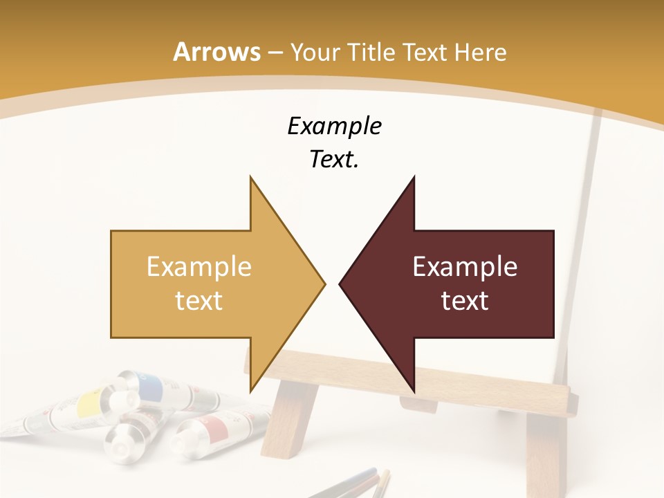 Painting Easel Academy PowerPoint Template
