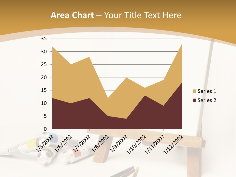 Painting Easel Academy PowerPoint Template