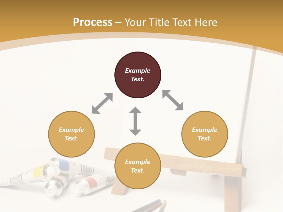 Painting Easel Academy PowerPoint Template