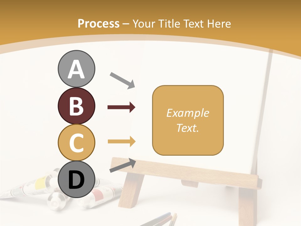 Painting Easel Academy PowerPoint Template
