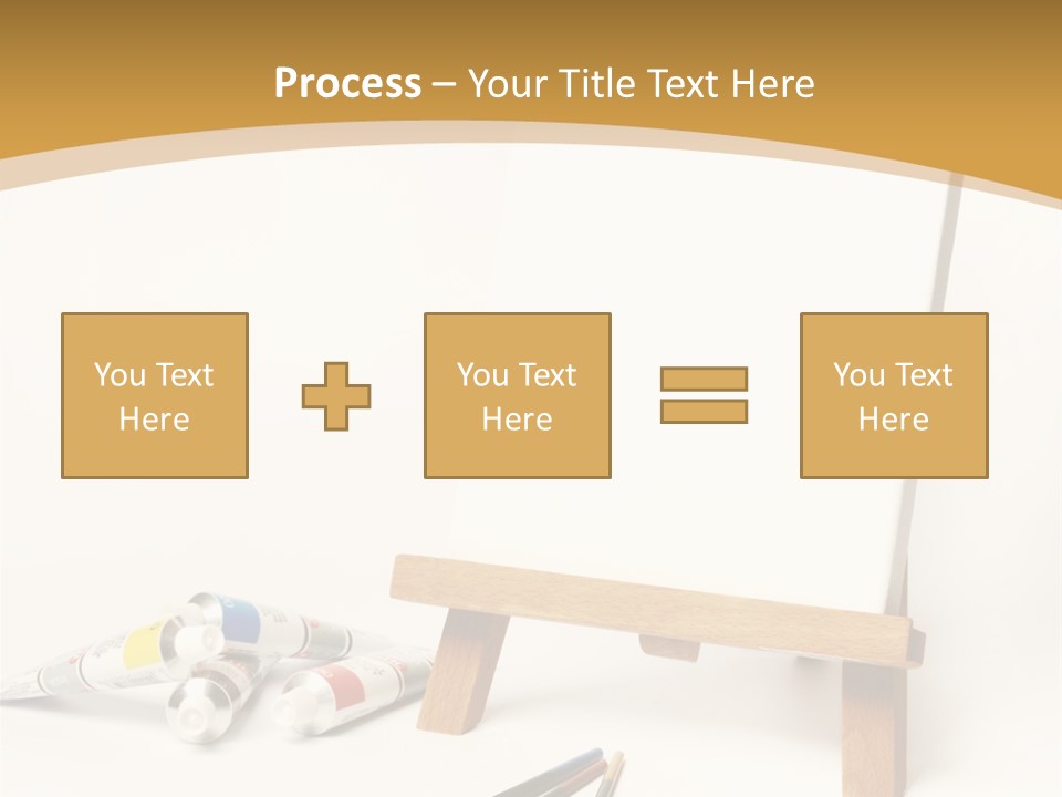 Painting Easel Academy PowerPoint Template