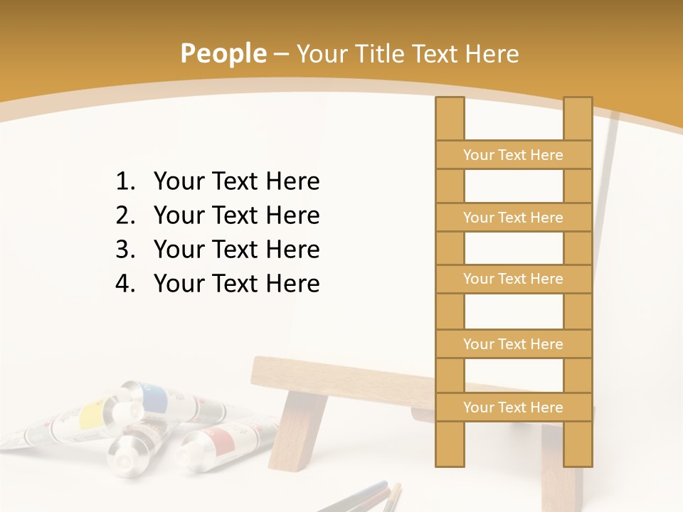 Painting Easel Academy PowerPoint Template