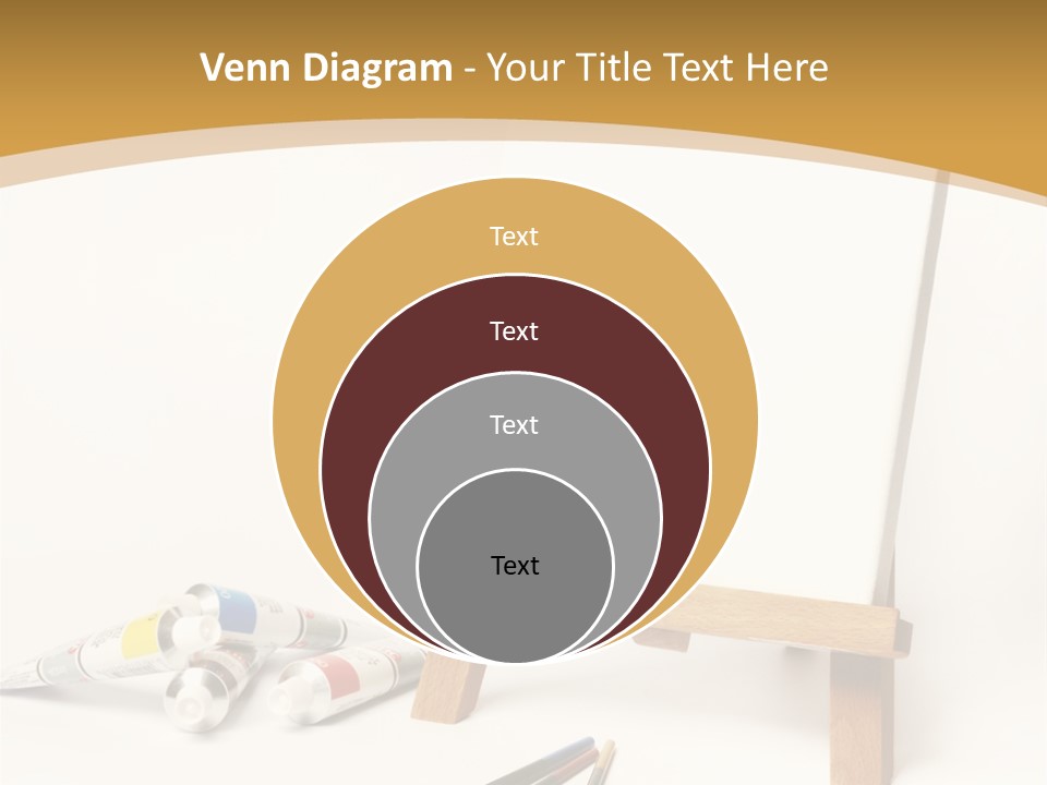 Painting Easel Academy PowerPoint Template