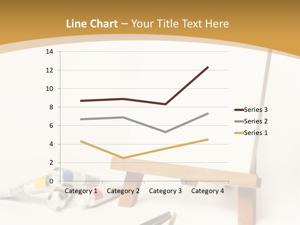 Painting Easel Academy PowerPoint Template