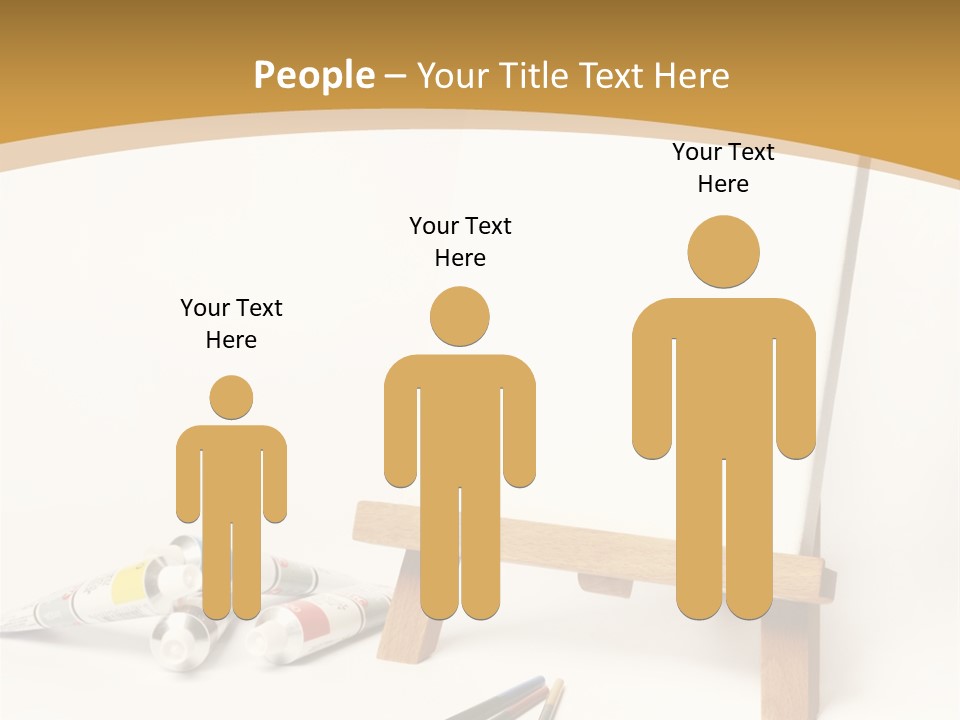 Painting Easel Academy PowerPoint Template