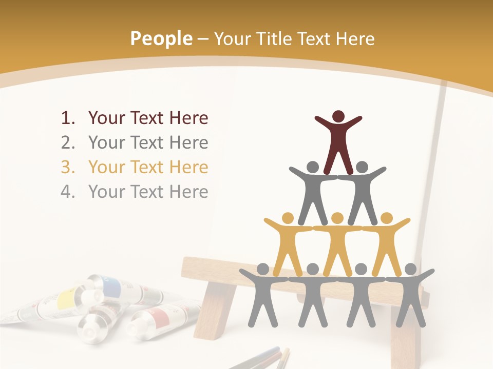 Painting Easel Academy PowerPoint Template