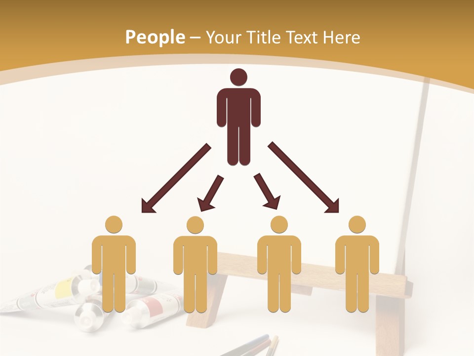 Painting Easel Academy PowerPoint Template