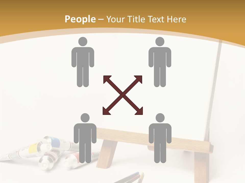 Painting Easel Academy PowerPoint Template