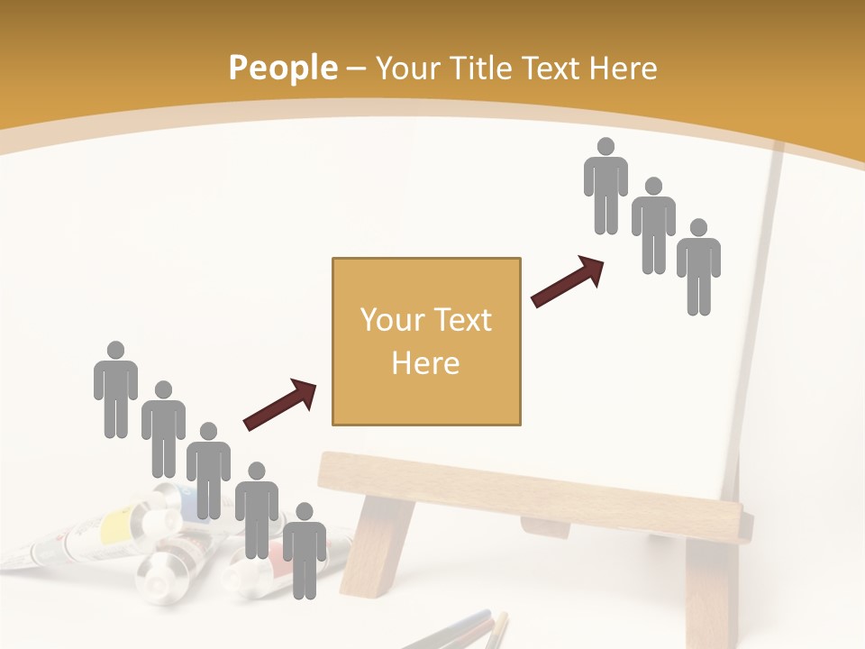 Painting Easel Academy PowerPoint Template