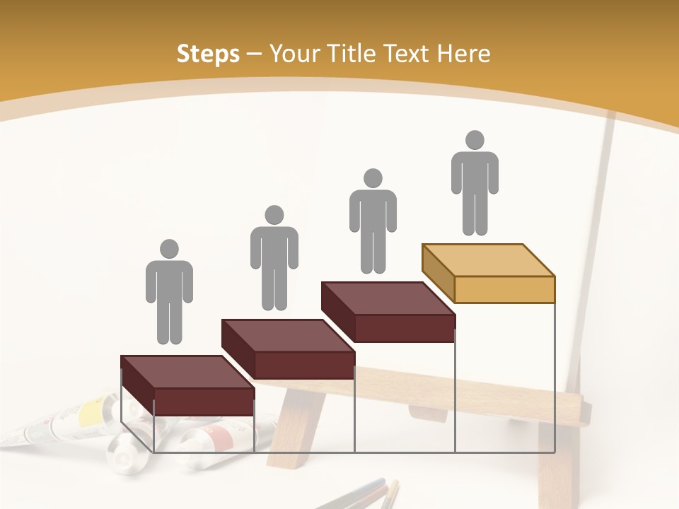 Painting Easel Academy PowerPoint Template