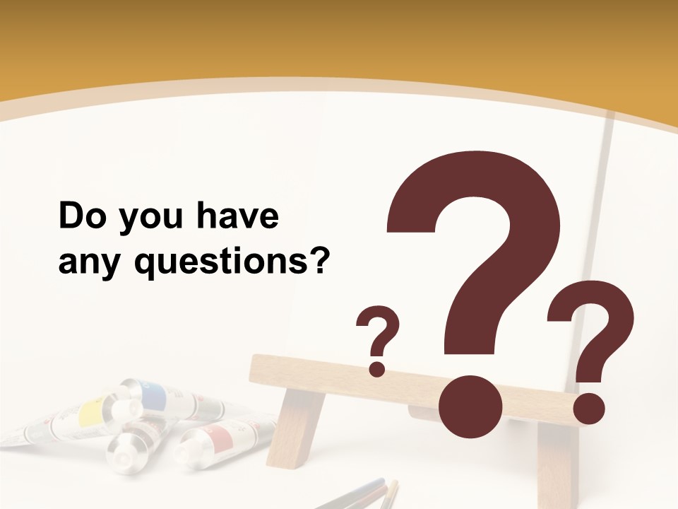 Painting Easel Academy PowerPoint Template