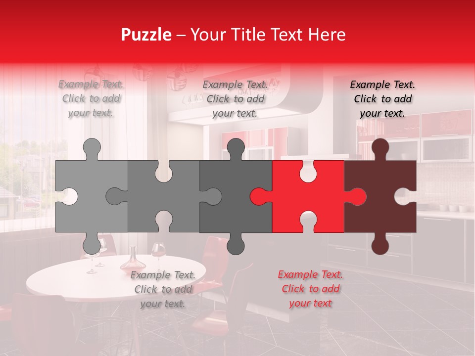 Loft Kitchen Textiles PowerPoint Template