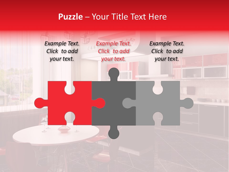 Loft Kitchen Textiles PowerPoint Template