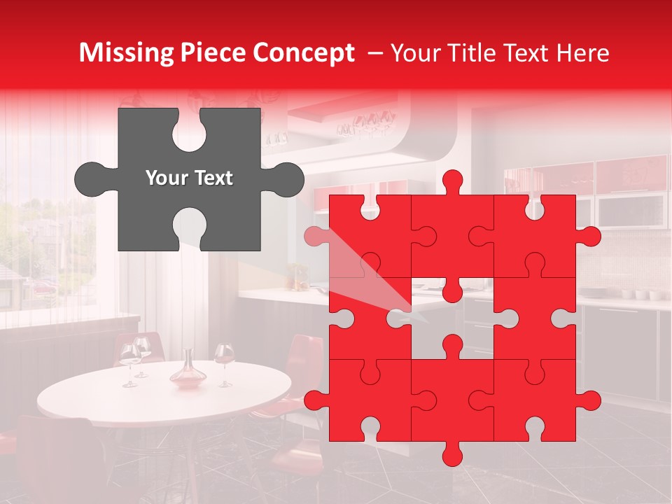 Loft Kitchen Textiles PowerPoint Template