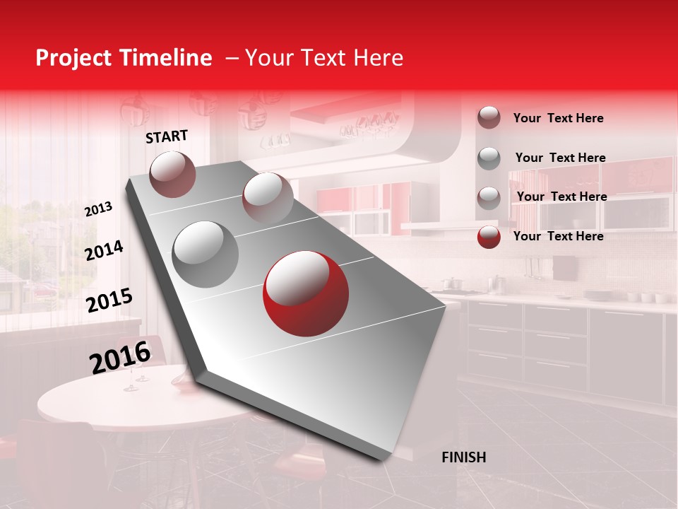 Loft Kitchen Textiles PowerPoint Template