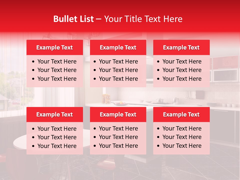 Loft Kitchen Textiles PowerPoint Template